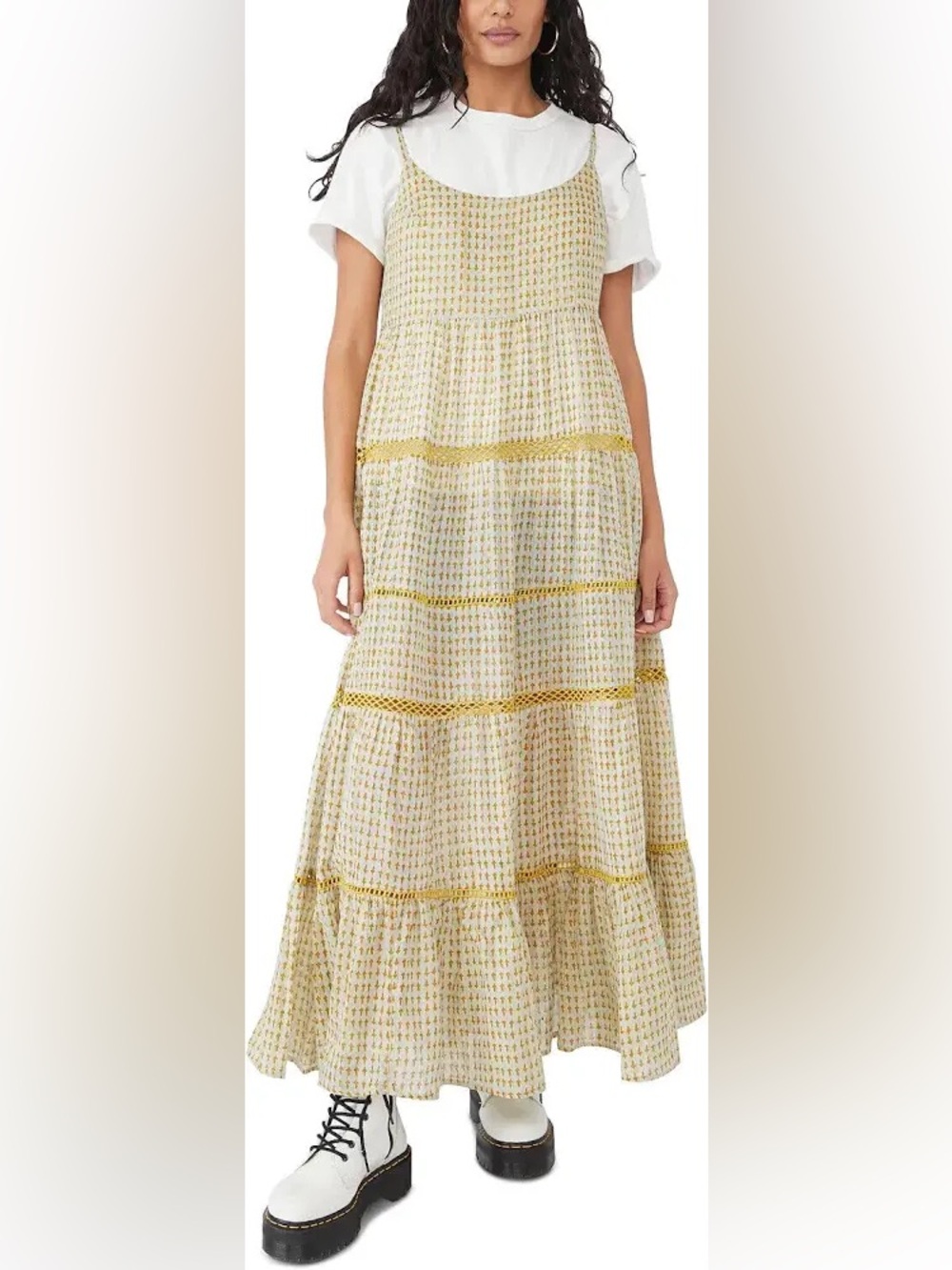 Free people midnight dance print maxi dress